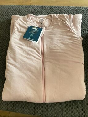 NWT Halo SleepSack SuperSoft Bamboo Viscose - Pale Pink XL 18-24M 26-36lbs